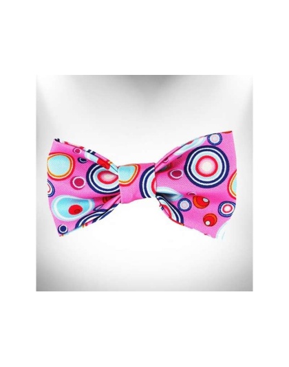 Pink - Martini Dog Bow Tie