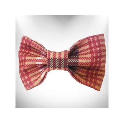 Classic Brown - Plaid Dog Bow Tie