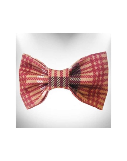 Classic Brown - Plaid Dog Bow Tie