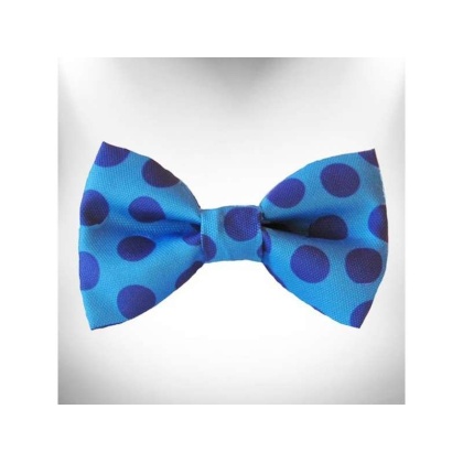 Navy - Polka Dot Dog - Monotone Bow Tie