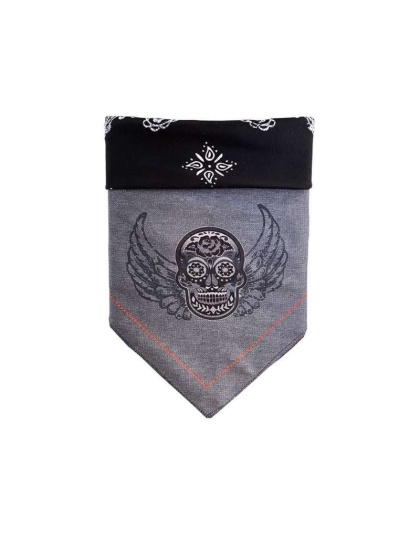 Grey Skull - Reversible Sport Bandanas  - Small