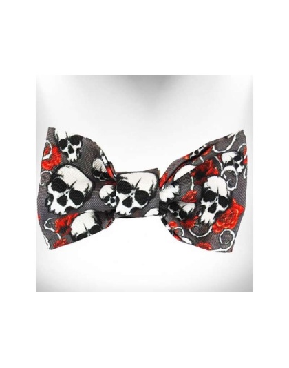 Skulls n' Roses - Tattoo Dog Bow Tie