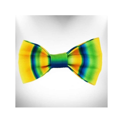 Blue/Green - Tie Dye Dog Bow Tie