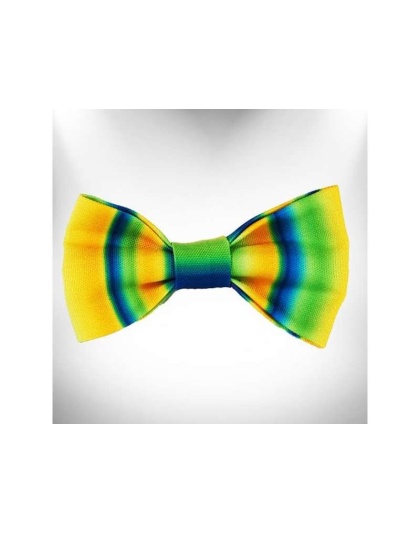 Blue/Green - Tie Dye Dog Bow Tie