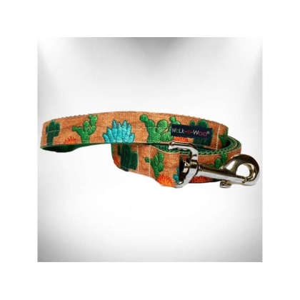 Cactus Garden - Dog Leash - REGULAR 1" width- 5' long