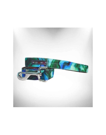 Ombre Turquoise - Dog Leash - REGULAR 1" width- 5' long