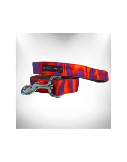 Red/Purple  - Dog Leash - REGULAR 1" width- 5' long