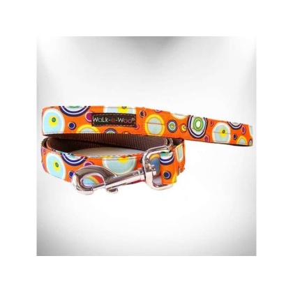 Orange - Martini Dog Leads  - REGULAR Lead 1" width- 5' length