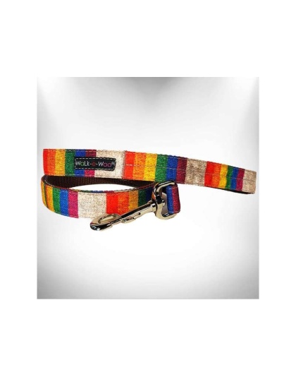 Rainbow Pride  - RaDog Leash - REGULAR 1" width- 5' long