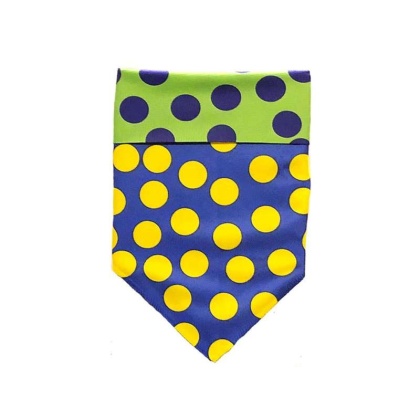 DOT Blue/Green/Yellow - Sport Bandana  - Large