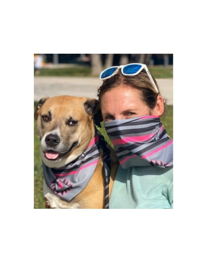 Purple Sky/Pow Wow Pink - Sport Bandana  - Small