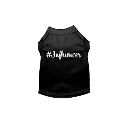 BLACK - #Influencer Shirt - Large