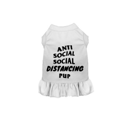 White - Anti Social Social Distancing Pup - X Small