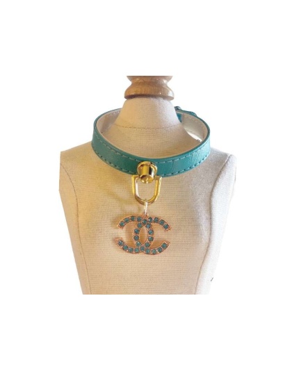 Teal Collar - Azure CC Collar - 10"