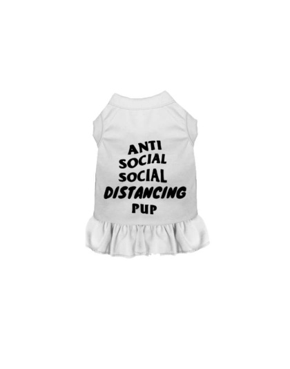 White - Anti Social Social Distancing Pup - Medium