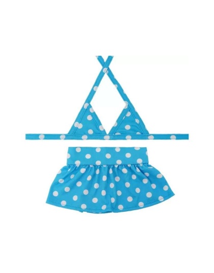 Blue Polka Dot - Bark Fifth Ave. Bikini Set - Large