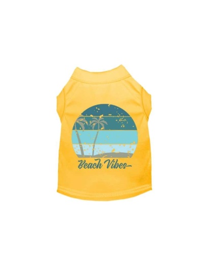 YELLOW - Beach Vibes Tee - Medium