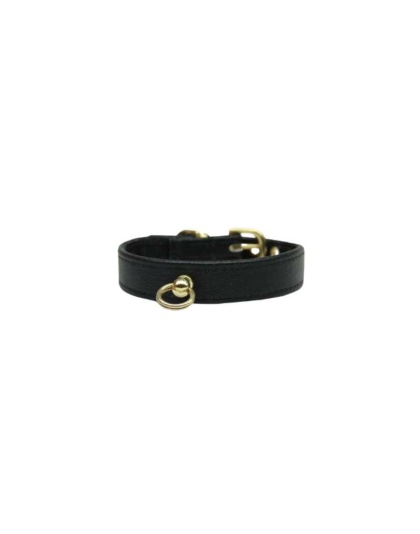 Black - Bee Mine Dog Collar - 10"