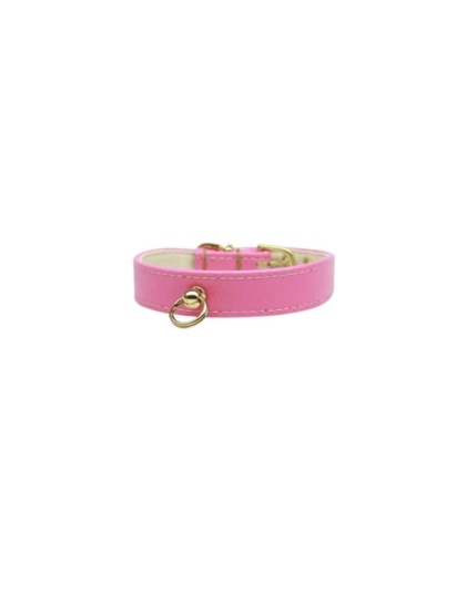 PINK - Bee Mine Dog Collar - 12"