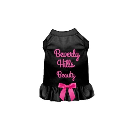 BLACK - Beverly Hills Beauty Dog Dress - Large