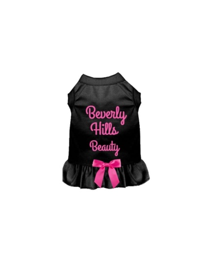 BLACK - Beverly Hills Beauty Dog Dress - Large