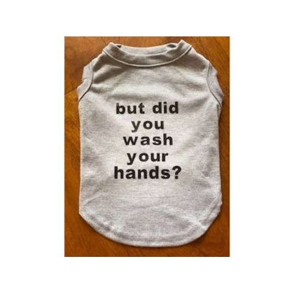 White - But did you wash your hands tee - Small