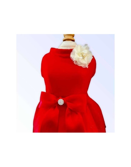 Chiffon Flower Holiday Dress - Small