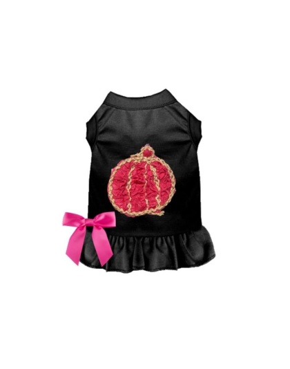 BLACK - Chiffon Rose Halloween Pumpkin Dress - Small