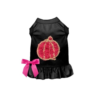 BLACK - Chiffon Rose Halloween Pumpkin Dress - X Small