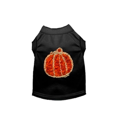 BLACK - Chiffon Rose Halloween Pumpkin Shirt - Large