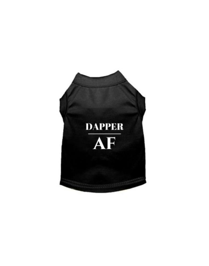 Black - Dapper AF Tee - Large