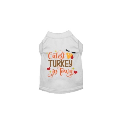 WHITE - Cutest Turkey in Town - Large