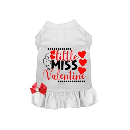 WHITE - Little Miss Valentine - 2X Large