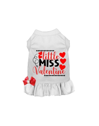 WHITE - Little Miss Valentine - 2X Large