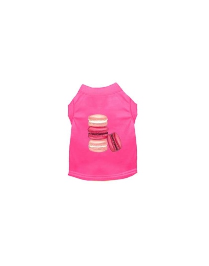 HOT PINK - Love Macaroons Dog Shirt - 2X Large