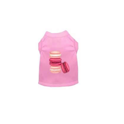 PINK - Love Macaroons Dog Shirt - 2X Large