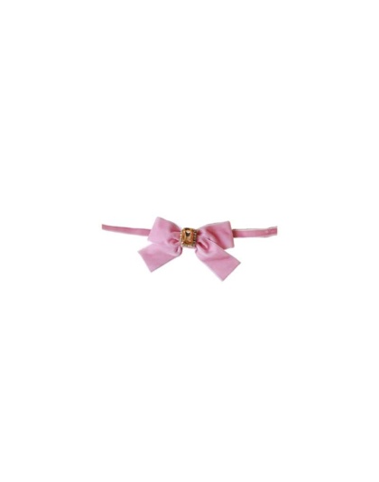 Pink - Luxurious Velvet Bow Necklace