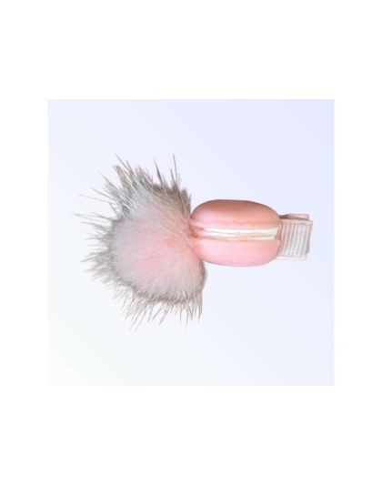 Mink PomPom Macaroon Dog Hair Clip