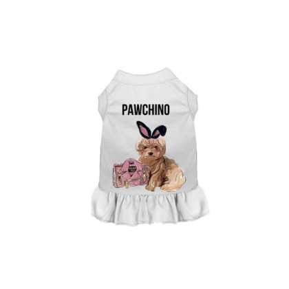 WHITE - Miss Pawchino Dress - Medium