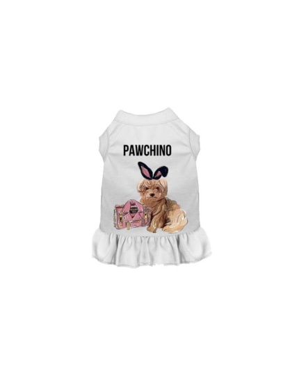 WHITE - Miss Pawchino Dress - Medium