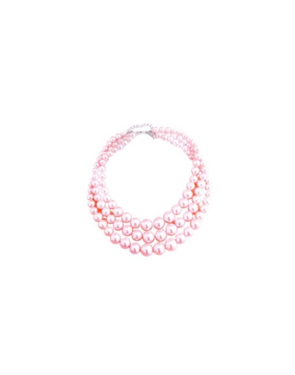 Multi-Strand Pink Pearl Necklace