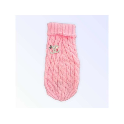 PINK - My Cozy Chewnel Knit Sweater - Medium