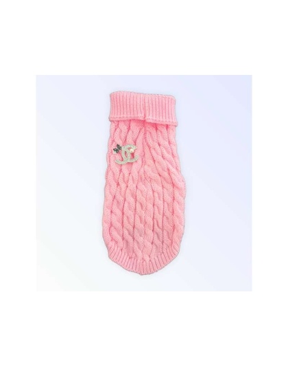 PINK - My Cozy Chewnel Knit Sweater - Medium