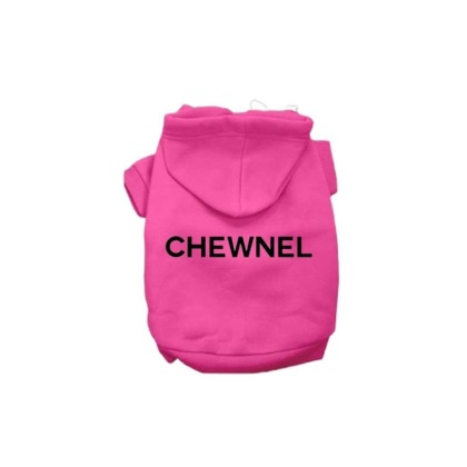 HOT PINK - My Fab Chewnel Warm Dog Hoodie - Large