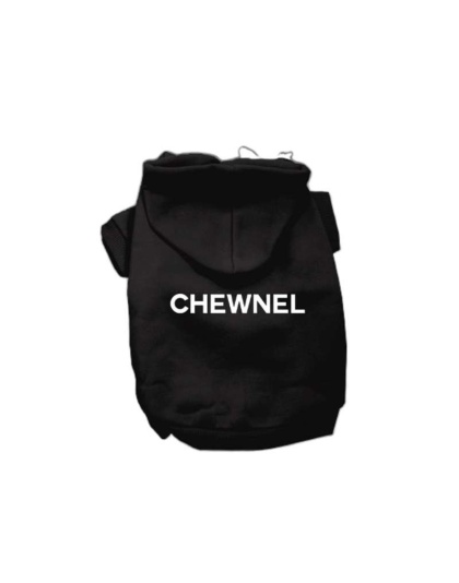 BLACK - My Fab Chewnel Warm Dog Hoodie - Large