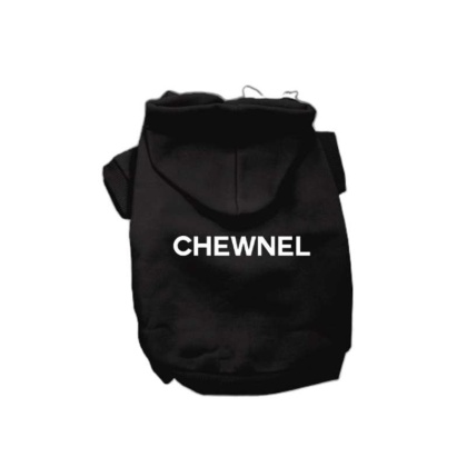 BLACK - My Fab Chewnel Warm Dog Hoodie - Medium