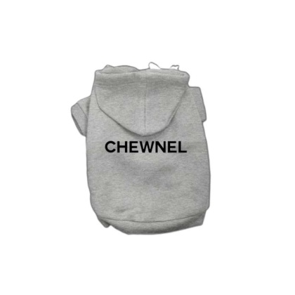 GREY - My Fab Chewnel Warm Dog Hoodie - 2X Large