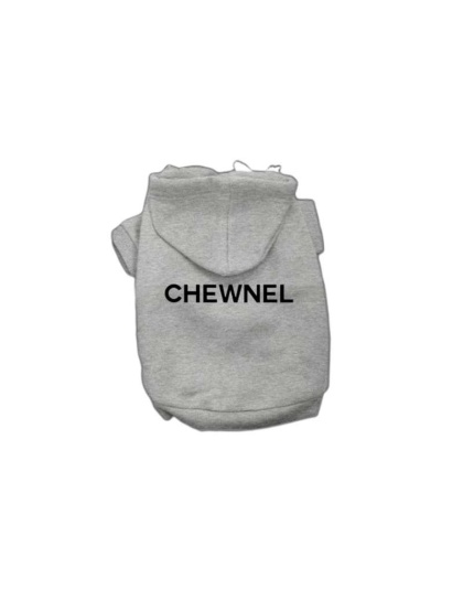 GREY - My Fab Chewnel Warm Dog Hoodie - Medium