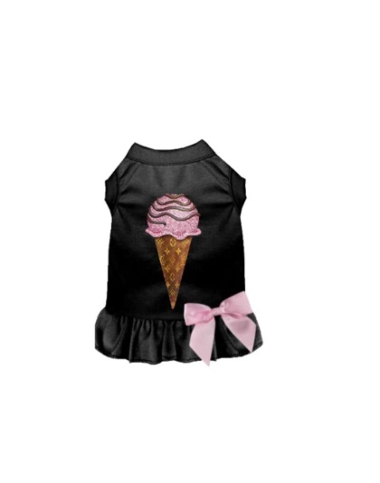 BLACK - My Favorite Chewy Vuitton Ice Cream Dress - Large