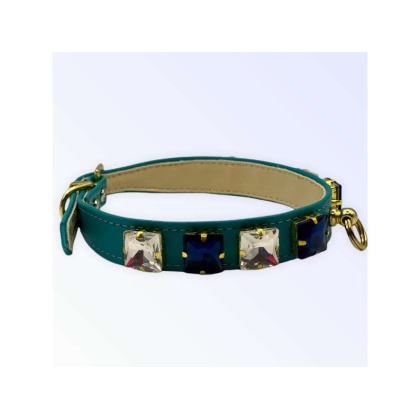 Blue - My Rhinestone Glam Collar - 12"